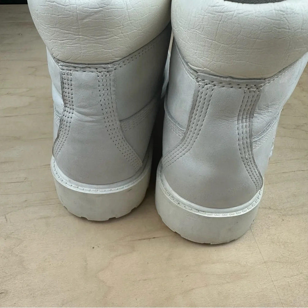 Timberland Light Gray Leather Boots boys